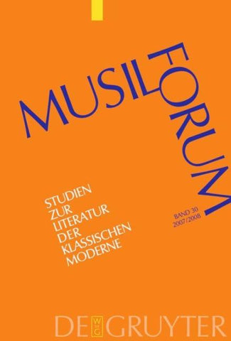 Musil-Forum / 2007/2008