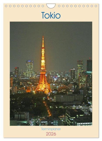 Tokio - Terminplaner (Wandkalender 2026 DIN A4 hoch), CALVENDO Monatskalender