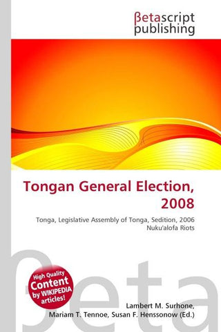 Tongan General Election, 2008