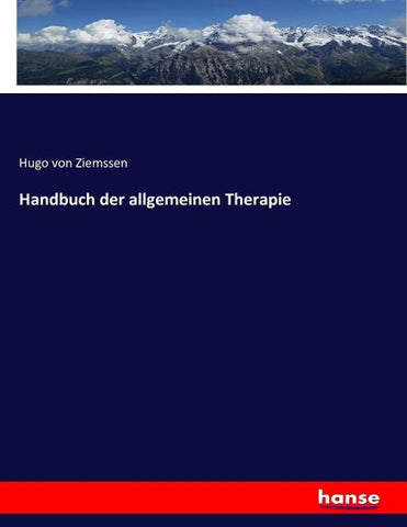 Handbuch der allgemeinen Therapie