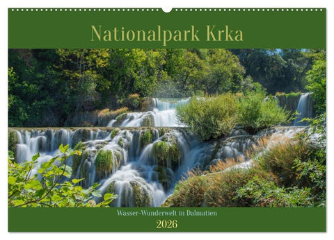 Nationalpark Krka - Wasser-Wunderwelt in Dalmatien (Wandkalender 2026 DIN A2 quer), CALVENDO Monatskalender