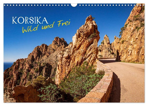 Korsika Wild und Frei (Wandkalender 2026 DIN A3 quer), CALVENDO Monatskalender