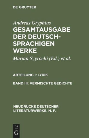 Vermischte Gedichte