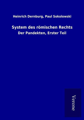 System des römischen Rechts