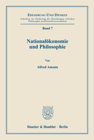 Nationalökonomie und Philosophie.