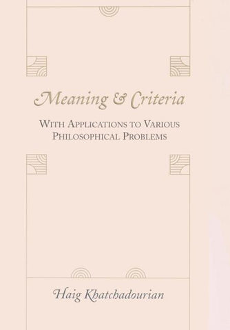 Meaning and Criteria