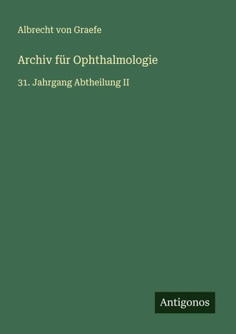 Archiv für Ophthalmologie