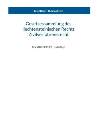 Gesetzessammlung des liechtensteinischen Rechts - Zivilverfahrensrecht