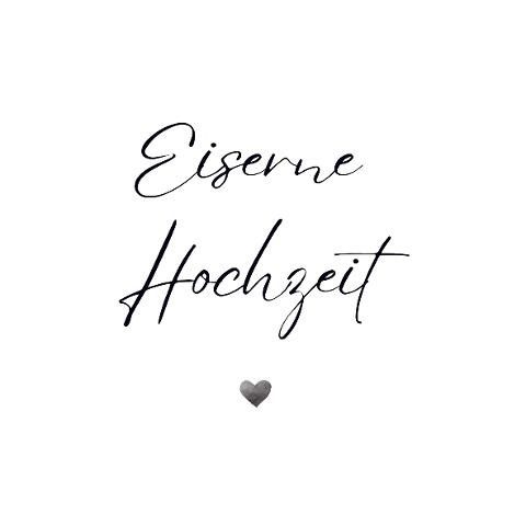 Gästebuch "Eiserne Hochzeit"- Premium Gästebuch Blanko