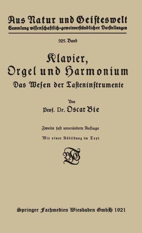 Klavier, Orgel und Harmonium