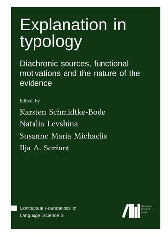 Explanation in typology