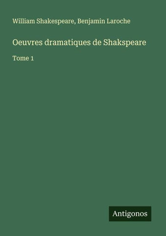Oeuvres dramatiques de Shakspeare