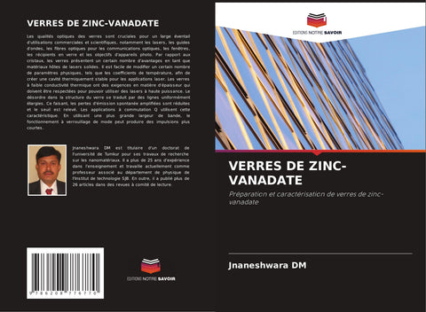 VERRES DE ZINC-VANADATE