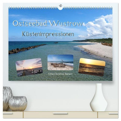 Ostseebad Wustrow Küstenimpressionen (hochwertiger Premium Wandkalender 2026 DIN A2 quer), Kunstdruck in Hochglanz