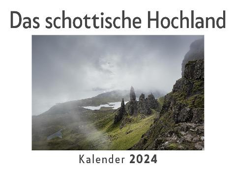 Das schottische Hochland (Wandkalender 2024, Kalender DIN A4 quer, Monatskalender im Querformat mit Kalendarium, Das perfekte Geschenk)