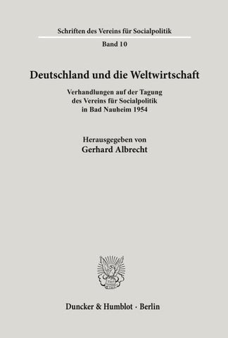 Deutschland und die Weltwirtschaft.