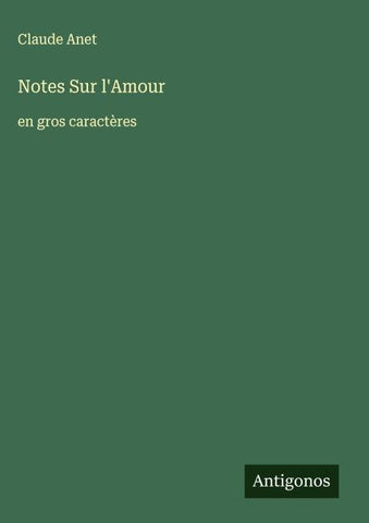 Notes Sur l'Amour
