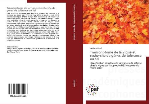 Transcriptome de la vigne et recherche de gènes de tolérance au sel