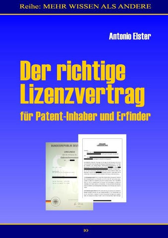Der richtige Lizenzvertrag