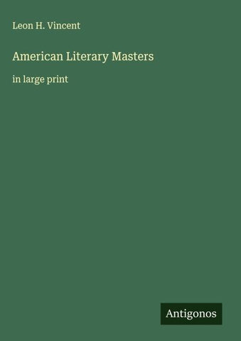 American Literary Masters