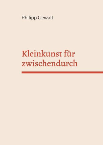 Kleinkunst für zwischendurch