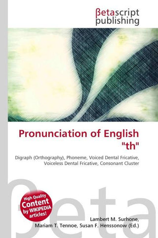 Pronunciation of English "th"