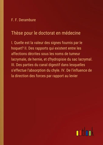 Thèse pour le doctorat en médecine