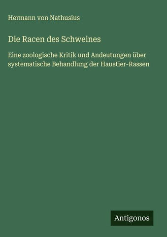 Die Racen des Schweines