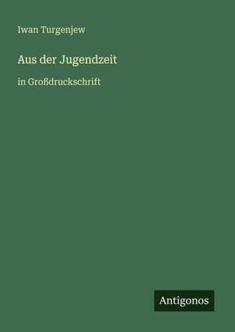 Aus der Jugendzeit