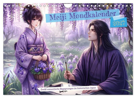 Meiji Mondkalender (Wandkalender 2027 DIN A4 quer), CALVENDO Monatskalender