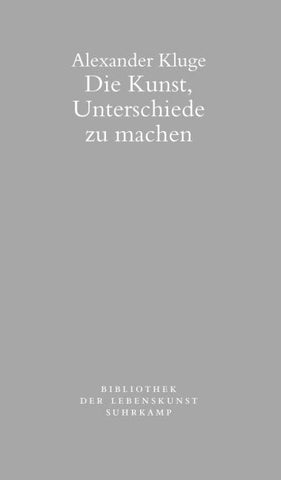 Die Kunst, Unterschiede zu machen