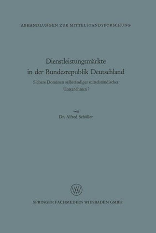 Dienstleistungsmärkte in der Bundesrepublik Deutschland