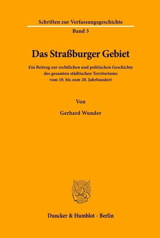 Das Straßburger Gebiet.