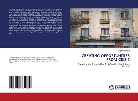 CREATING OPPORTUNITIES FROM CRISIS