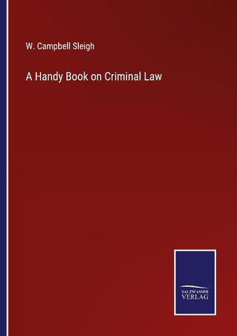 A Handy Book on Criminal Law