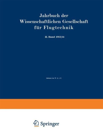 Jahrbuch der Wissenschaftlichen Gesellschaft für Flugtechnik