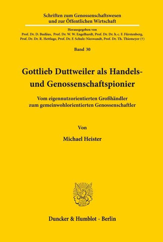 Gottlieb Duttweiler als Handels- und Genossenschaftspionier.