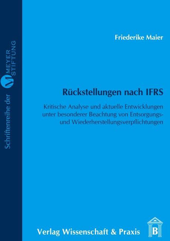 Rückstellungen nach IFRS.