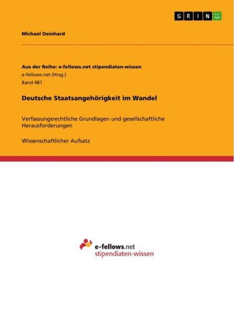 Deutsche Staatsangehörigkeit  im Wandel