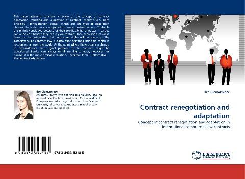 Contract renegotiation and adaptation
