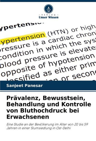 Prävalenz, Bewusstsein, Behandlung und Kontrolle von Bluthochdruck bei Erwachsenen