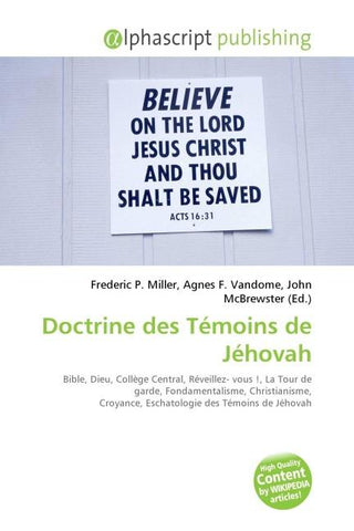Doctrine des Témoins de Jéhovah