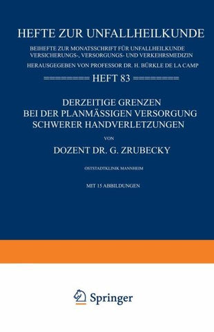 Derzeitige Grenzen bei der Planmässigen Versorgung Schwerer Handverletzungen