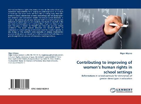 Contributing to improving of women''s human rights in school settings