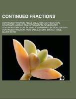 Continued fractions