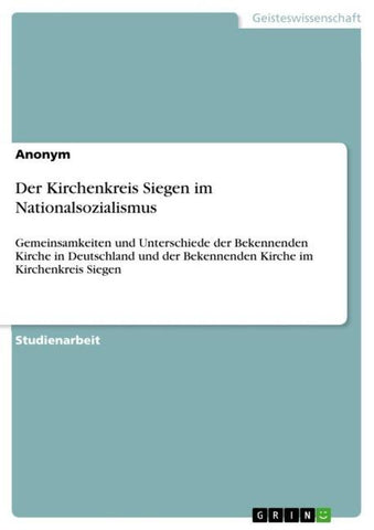Der Kirchenkreis Siegen im Nationalsozialismus