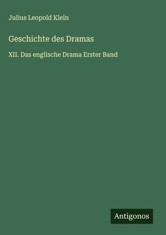 Geschichte des Dramas