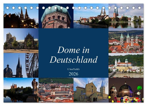 Dome in Deutschland (Tischkalender 2026 DIN A5 quer), CALVENDO Monatskalender