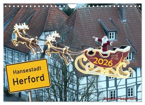 Hansestadt Herford (Wandkalender 2026 DIN A4 quer), CALVENDO Monatskalender