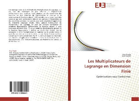 Les Multiplicateurs de Lagrange en Dimension Finie